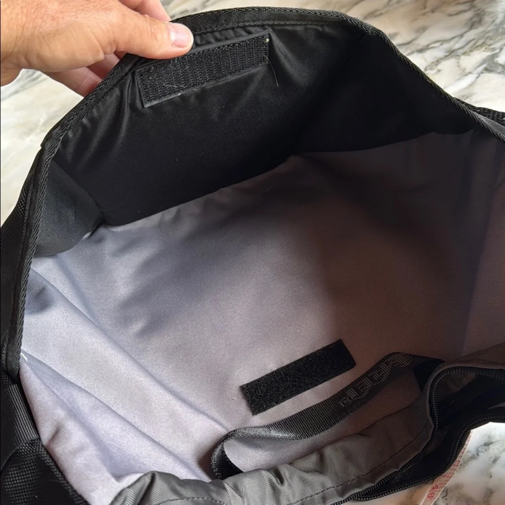 REI Musette Messenger Bag Black Gray Crossbody Travel Commuter Organizer